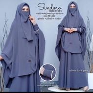 GAMIS SET KHIMAR HIJAB JILBAB CADAR SYARI SINDORO GAMIS JUMBO TERBARU BAHAN WOLFISH PREMIUM ADEM JAT