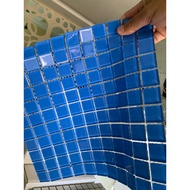 Mosaic tiles for swimming pools. Glass mosaic tiles for home decoration