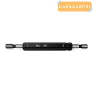 UAENAU2PG1 Thread Plug Gauge, Black 6H Tolerance Double Ends Thread Gauge, Durable M5x0.8 Steel Mate