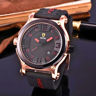 Jam Tangan Pria Dewasa Ferrari 2024 Tali Rubber