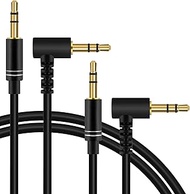 Linkidea 2 Pack Replacement Audio Cable Compatible with Skullcandy Hesh 3, Hesh 2, Hesh, Crusher Evo, Crusher ANC, Crusher Wireless, Grind, Venue, Mix Master, 3.5mm TRS Aux Cord (5ft / 1.5m)