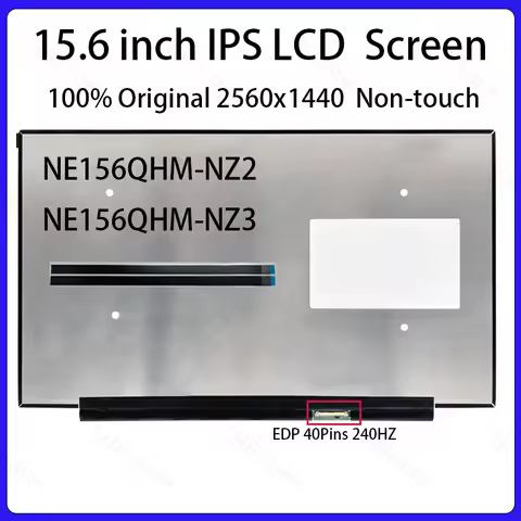 15.6" 240Hz Laptop LCD Screen NE156QHM NZ2 NE156QHM-NZ2 NE156QHM-NZ3 For ASUS G533 GA503 Display Mat