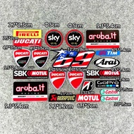 Locomotive Car Sticker Waterproof Reflective Shell Helmet Motorcycle Modeling Appearance Ducati Ferr