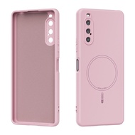 Liquid Silicone Case For Sony Xperia 1 VII 1 VI Xperia 10 VI 10 V Xperia 5V Magnetic MagSafe Protect