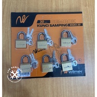 WILMER 30mm SIDE Luggage Padlock 30mm Yellow Side Lock Padlock/