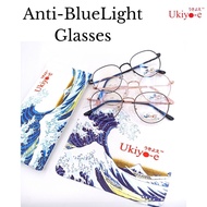 🕶️Ukiyo-e Anti-BlueRay Metal Glasses Frame 成人防蓝光眼镜  - V8200