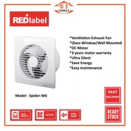 Redlabel Spider Window Glass / Wall 6" (150mm) DC Motor Ventilation Exhaust Fan