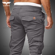 EAGLADE Men Cargo Jogger Pants in Grey