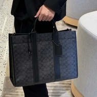 C0A ** Original Logo 1: 1 2025 New Style Men's Classic Logo Tote Bag Retro Men's Briefcase Laptop Ba