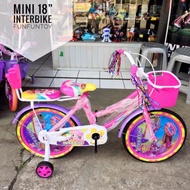 sepeda anak perempuan mini 18 interbike princess boncengan