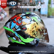 INDEX 2022  RD หมวกกันน็อค  AIR FORCE BT รองรับการติดตั้งบลูทูธ  M L XL 2XL แว่น2ชั้น รองรับการใส่แว่นตา มีช่องสายคล้องกันขโมย