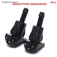 [Brightnessdin] 2X Windshield Wiper Washer er Nozzle For Hyundai Kia 98630YY000 986303K500 Bq