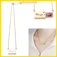 TAK Sublimation Drawer Pendant Necklace DIY Printing Necklace Adjustable Necklace