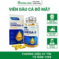 Dầu Cá Alaska Omega 3 1000mg Hỗ Trợ Cải Thiện Thị Lực Giảm Nguy Cơ Xơ Vữa Động Mạch 100 Viên/Hộp