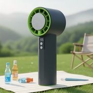 199-Speed Handheld Ice Fan Turbo Cooling Fan with Digital Display  Kipas Tangan Turbo USB 199-Speed 