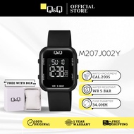 Q&Q Japan by Citizen Jam Tangan Uniseks Unisex Resin Digital Watch M207