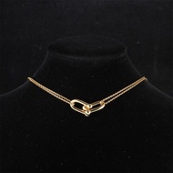 TIFFANY&CO(蒂芙尼) HardWear 雙U型馬蹄扣 項鏈 18K黃金