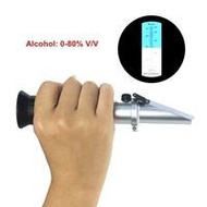 Alcohol Content Measuring Tool 0-80% - Alcohol Refractometer