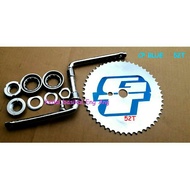 Crankset OPC 5/16 X 9  + Cup + Piring GT 52T sesuai untuk basikal