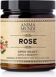 Anima Mundi Rose Petal Powder - 100% Organic Rose Powder for Teas, Lattes, Smoothies & More - Natura