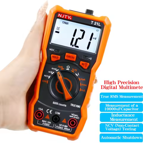 NJTY T21L Multifunctional Digital LCR Multimeter Smart Burn-Proof High-Precision Multimeter for Indu