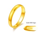 Wgk Tembaga Bersalut 14K Emas Boleh Laras Cincin Pasangan Cincin Vietnam Shajin 999 Barang Kemas Kae