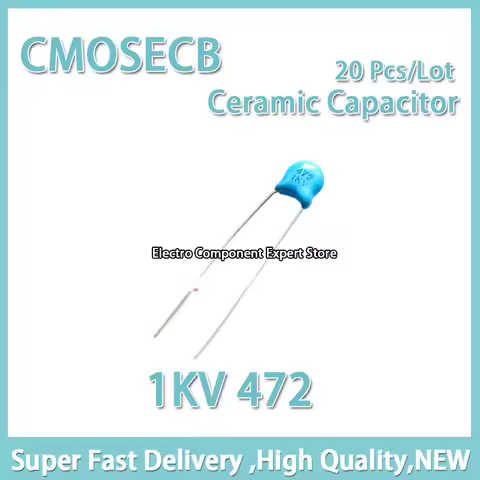 20Pcs/Lot High Voltage Ceramic Capacitors 1KV 472 4700P