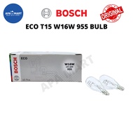 BOSCH Eco T15 W16W 12V 16W 955 W2,1x9,5d Bulb Yellow Brake Light Bulb Signal Bulb Lampu Brek Lampu S