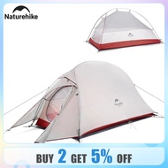 Naturehike Camping Tent Ultralight Portable Cloud Up 1 Person Shelter Tent Folding Backpack Waterproof Tent Travel Beach Tent good fortunef