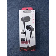 L29 Camp In-Ear Bass Earphone | Good Quality Black Earphone | Wired Earphone