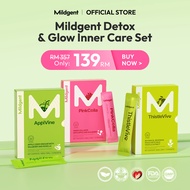 Mildgent Detox & Glow Inner Care Set: Apple Cider Vinegar + Milk Thistle + Collagen Drink Halal KKM 