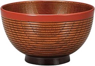 Mitani M15650-8 Yamanaka Lacquerware Soup Bowl, Obizuru, 4.6 inches (11.8 cm), Yamanaka Coating, Ran