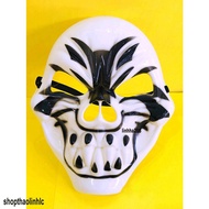 Wrinkle mask - Hacker mask - Anonymous - White anonymous HACKER COSTUME MASK
