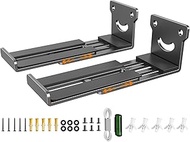 Universal Soundbar Wall Mount Bracket, Dual Metal Soundbar Shelf for Samsung, LG, Sony, Vizio, Bose,