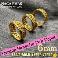 [GOLD Ring] 916 Gold Centipede Ring / 916 Gold Rattan 2 Split Hook Ring