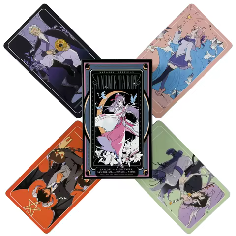 The Anime Tarot Cards A 78 Deck Cartoon Cute For Beginners Deck Oracle English Visions Divination Ed