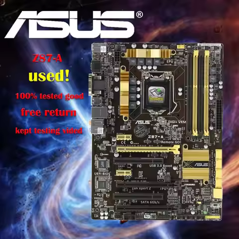 Asus Z87-A Original Motherboard Z87 Socket LGA 1150 i7 i5 i3 DDR3 32G SATA3 USB3.0 ATX