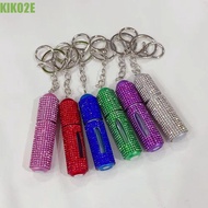 KIKO2E Keychain Perfume Bottle, Bottom Refillable Crystal Key Ring Perfume Atomizer, Exquisite Porta
