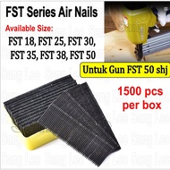 FST Type Black Concrete Air Nail FST18 FST25 FST30 FST35 FST38 FST50 1500per box Air Staple for air 