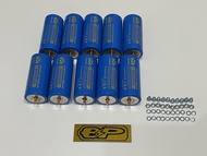 แบตเตอรี่ลิเธียมฟอสเฟต ยี่ห้อ Mpower 32700 3.2V 6000mAh หัวน็อต (แบตใหม่) ชุด10ก้อน