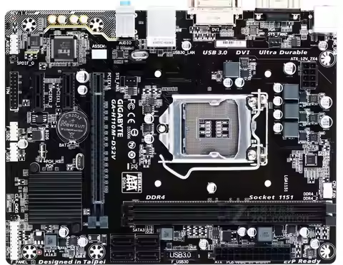 NEW Gigabyte GA-H110M-DS2V Motherboard H110M-DS2V Socket LGA 1151 DDR4 USB3.0 SATA3 PCI-E3.0
