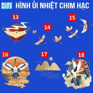 Ironed Image, Heat Pressed Image of Crane 3