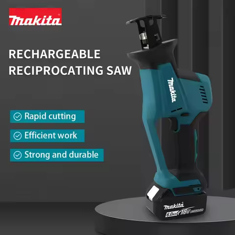 Makita 18V DJR189 Cordless Electric Reciprocating Saw Brushless Rechargeable Wood Metal Cutting Saw 