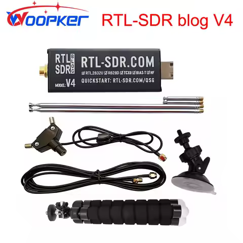RTL-SDR Blog V4 R828D RTL2832U 1PPM TCXO SMA RTLSDR Software-Defined Radio (Dongle Only) Radio Recei