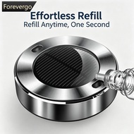 FOREVERGO Aluminum Alloy Solar Rotating Car Interiors Air Freshener Aroma Diffuser Dashboard Ornamen
