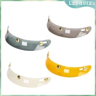 [lzdhuiz3] Helmet Visor Peak Sun Shade Protector Stainless Steel 3 Snap Accessory for Motorbike Helm