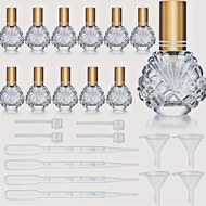 15ml Glass Bottle Perfume Atomizer Refillable Spray Empty Perfume Bottle with Funnels Pipe