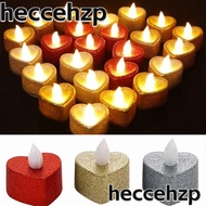 HECCEHZP 6Pcs Led Candle, Battery-Power Wedding Light Tealight Candles, Durable Create Warm Ambiance Heart-shaped Flameless Romantic Candles Home Decor