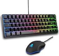 The G-Lab - Hydrogen Combo - Gaming Mouse Keyboard Pack, 60% Wired Gamer Keyboard, RGB Backlight, AZ