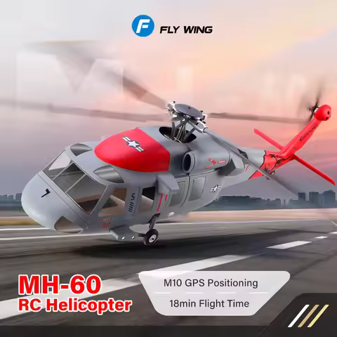 FLYWING MH-60 RC Helicopter ACE Flight Controller M10 GPS Brushless 18MIN Flight RC Plane